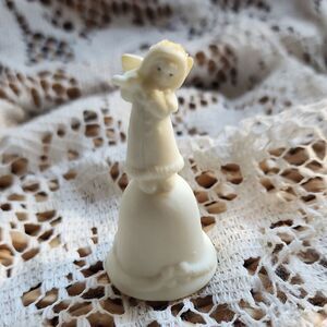 Sweet MINI Russ Berrie Porcelain Angel Bell